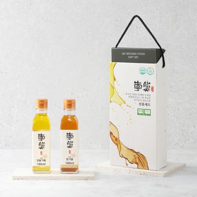 선물세트 5호 (참기름 180ml+ 생들기름 180ml)
